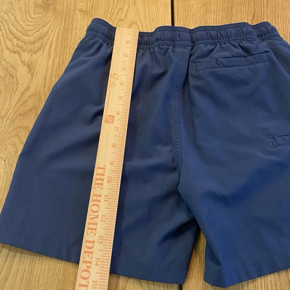 Huk fishing shorts Youth Large Blue Lined Swimming Hiking**